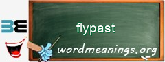 WordMeaning blackboard for flypast